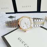 Buy Shop Gucci G Timeless Silver Dial Two Tone Steel Strap Watch For Men - YA126409 USA Online