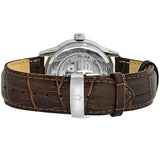 Bulova Classic Skeleton Automatic Brown Dial Brown Leather Strap Watch for Men - 96A120