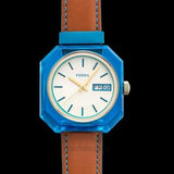 Buy Shop Fossil Candy White Dial Brown Leather Strap Watch for Men - ES3536 USA Online