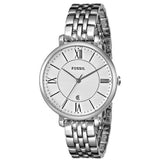 Buy Shop Fossil Jacqueline White Dial Silver Steel Strap Watch for Women - ES3433 USA Online