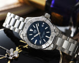 Tag Heuer Aquaracer Blue Dial Silver Steel Strap Watch for Women - WBD1412.BA0741