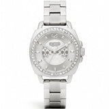 Buy Shop Coach Mini Boyfriend Diamonds Silver Dial Silver Steel Strap Watch for Women - 14501699 USA Online