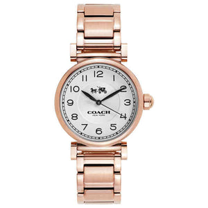 Buy Shop Coach Madison White Dial Rose Gold Steel Strap Watch for Women - 14502395 USA Online