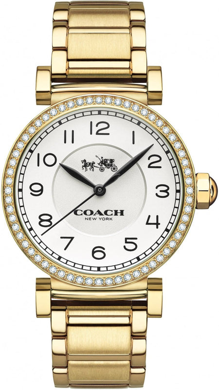 Buy Shop Coach Madison White Dial Gold Steel Strap Watch for Women - 14502397 USA Online
