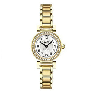 Coach Madison White Dial Gold Steel Strap Watch for Women - 14502403
