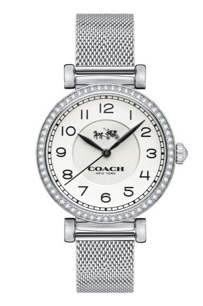 Buy Shop Coach Madison White Dial Silver Mesh Bracelet Watch for Women - 14502651 USA Online