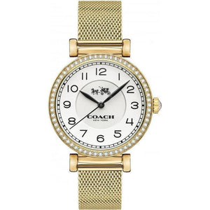 Buy Shop Coach Madison White Dial Gold Mesh Bracelet Watch for Women - 14502652 USA Online
