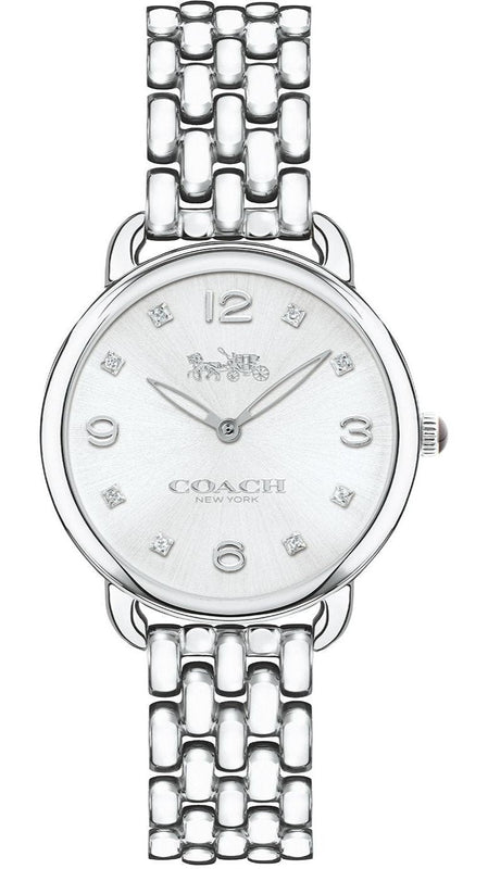 Buy Shop Coach Delancey Slim Silver Dial Silver Steel Strap Watch for Women - 14502781 USA Online