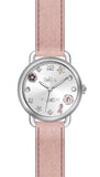 Coach Tatum White Dial Pink Leather Strap Watch For Women - 14502799