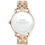 Coach Delancey White Dial Rose Gold Tone Stainless Steel Watch For Women - 14502811