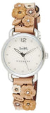 Buy Shop Coach Perry White Dial Brown Floral Leather Strap Watch for Women - 14502873 USA Online
