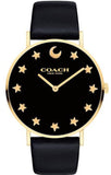 Buy Shop Coach Perry Black Dial Black Leather Strap Watch for Women - 14503042 USA Online