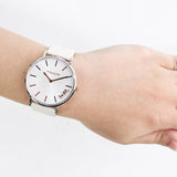 Buy Shop Coach Perry White Dial White Leather Strap Watch for Women - 14503117 USA Online