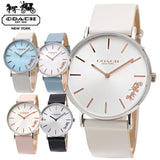 Buy Shop Coach Perry White Dial Pink Leather Strap Watch for Women - 14503118 USA Online