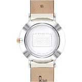 Buy Shop Coach Perry White Dial White Leather Strap Watch for Women - 14503117 USA Online