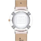 Buy Shop Coach Perry White Dial Pink Leather Strap Watch for Women - 14503118 USA Online