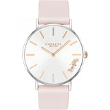 Buy Shop Coach Perry White Dial Pink Leather Strap Watch for Women - 14503118 USA Online