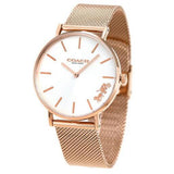 Buy Shop Coach Perry White Rose Gold Mesh Bracelet Watch for Women - 14503126 USA Online