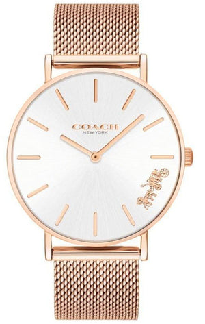 Buy Shop Coach Perry White Rose Gold Mesh Bracelet Watch for Women - 14503126 USA Online