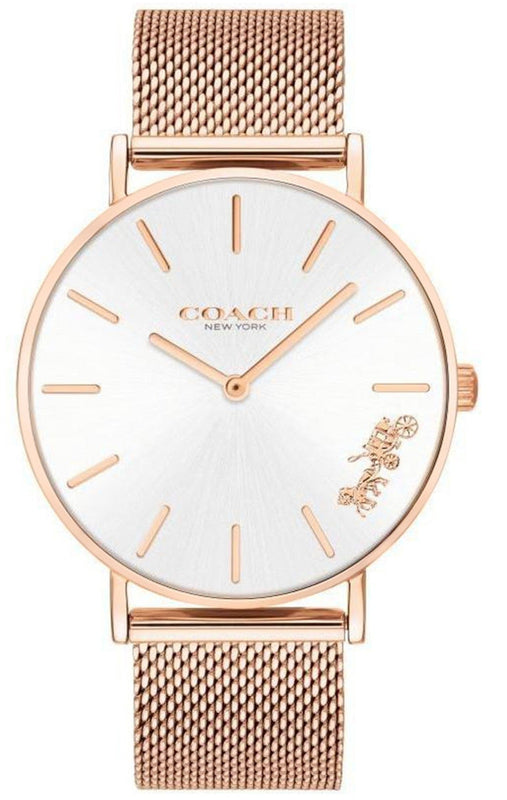 Buy Shop Coach Perry White Rose Gold Mesh Bracelet Watch for Women - 14503126 USA Online