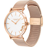 Buy Shop Coach Perry White Rose Gold Mesh Bracelet Watch for Women - 14503126 USA Online