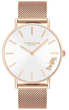 Buy Shop Coach Perry White Rose Gold Mesh Bracelet Watch for Women - 14503126 USA Online