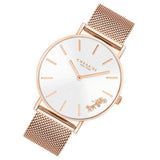 Buy Shop Coach Perry White Rose Gold Mesh Bracelet Watch for Women - 14503126 USA Online