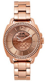 Buy Shop Coach Mini Boyfriend Rose Gold Dial Rose Gold Steel Strap Watch for Women - 14501701 USA Online