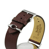 Buy Shop Coach Perry White Dial Brown Leather Strap Watch for Women - 14503154 USA Online