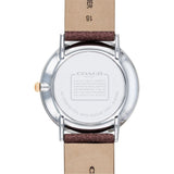 Buy Shop Coach Perry White Dial Brown Leather Strap Watch for Women - 14503154 USA Online
