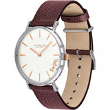 Buy Shop Coach Perry White Dial Brown Leather Strap Watch for Women - 14503154 USA Online
