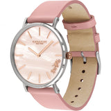 Buy Shop Coach Perry Mother of Pearl Pink Dial Pink Leather Strap Watch for Women - 14503244 USA Online