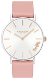 Buy Shop Coach Perry White Dial Pink Leather Strap Watch for Women - 14503118 USA Online