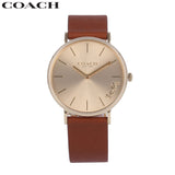 Buy Shop Coach Perry Gold Dial Brown Leather Strap Watch for Women - 14503331 USA Online