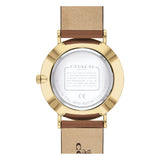 Buy Shop Coach Perry Analog Gold Dial Brown Leather Strap Watch for Women - 14503331-C USA Online