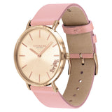 Buy Shop Coach Delancey Gold Dial Pink Leather Strap Watch for Women - 14503332 USA Online