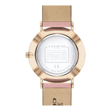 Buy Shop Coach Delancey Gold Dial Pink Leather Strap Watch for Women - 14503332 USA Online