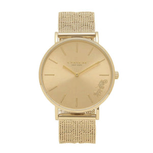 Buy Shop Coach Perry Gold Dial Gold Mesh Bracelet Watch for Women - 14503342 USA Online