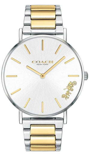 Buy Shop Coach Perry Silver Dial Two Tone Steel Strap Watch for Women - 14503347 USA Online