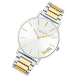 Buy Shop Coach Perry Silver Dial Two Tone Steel Strap Watch for Women - 14503347 USA Online