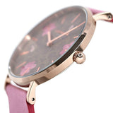 Buy Shop Coach Perry Floral Motif Fawn Dial Pink Leather Strap Watch for Women - 14503442 USA Online