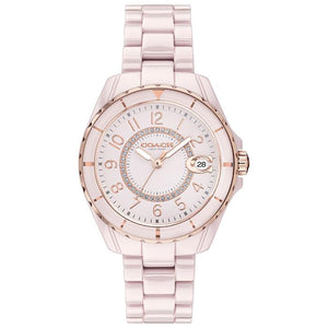 Buy Shop Coach Preston Pink Dial Pink Steel Strap Watch for Women - 14503463 USA Online