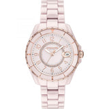 Coach Preston Pink Dial Pink Steel Strap Watch for Women - 14503465