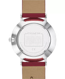 Buy Shop Coach Perry Coffee Brown Dial Red Leather Strap Watch for Women - 14503474 USA Online