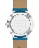 Buy Shop Coach Perry Coffee Dial Blue Leather Strap Watch for Women - 14503475 USA Online