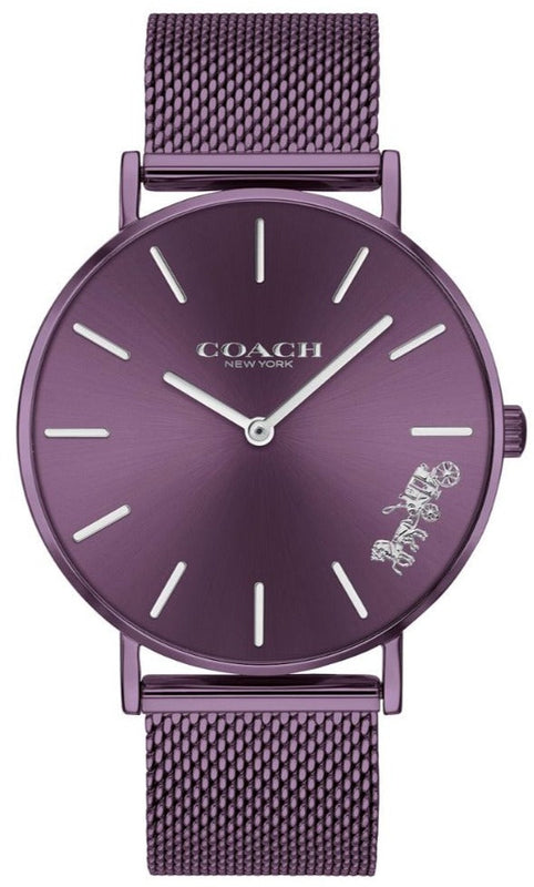 Buy Shop Coach Perry Purple Dial Purple Mesh Bracelet Watch for Women - 14503484 USA Online
