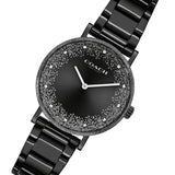 Buy Shop Coach Perry Black Ion Plated Dial Black Steel Strap Watch for Women - 14503641 USA Online