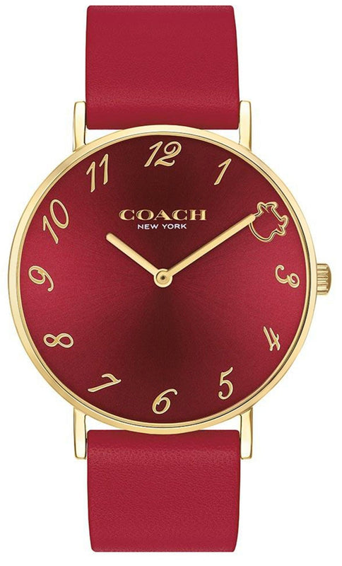 Buy Shop Coach Perry Red Dial Red Leather Strap Watch for Women - 14503722 USA Online