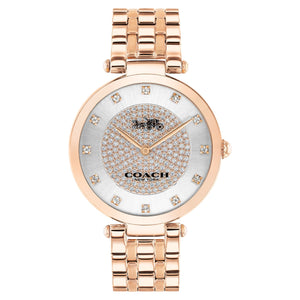 Buy Shop Coach Park Silver Dial Rose Gold Steel Strap Watch for Women - 14503735 USA Online