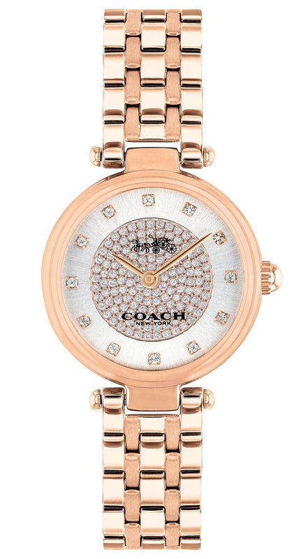 Buy Shop Coach Park Silver Dial Rose Gold Steel Strap Watch for Women - 14503735 USA Online